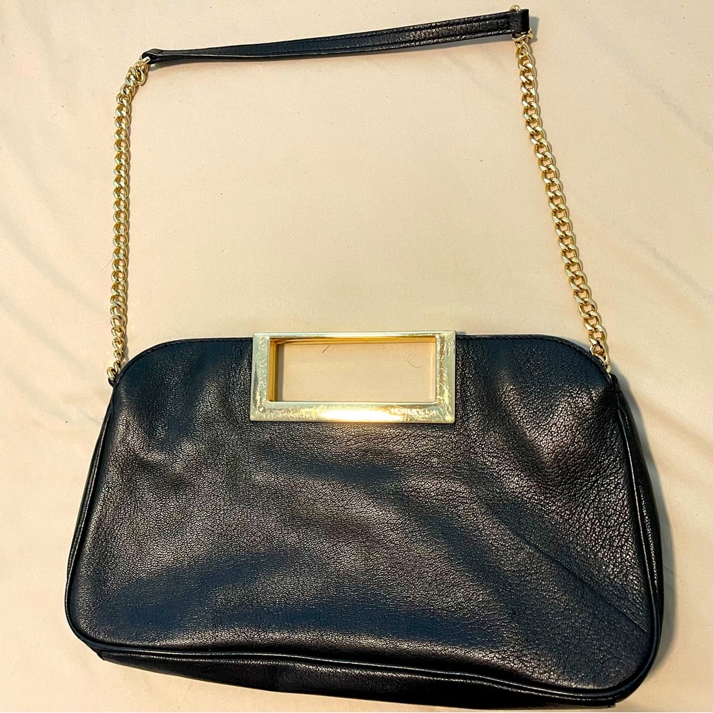 Michael Kors Black and Gold Shoulder Bag